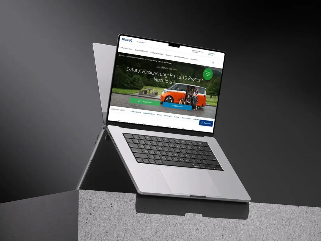 Modernes digitales Online-Portal