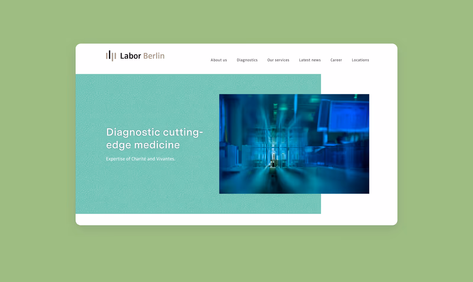 Labor Berlin Webseite – Diagnostic cutting-edge medicine